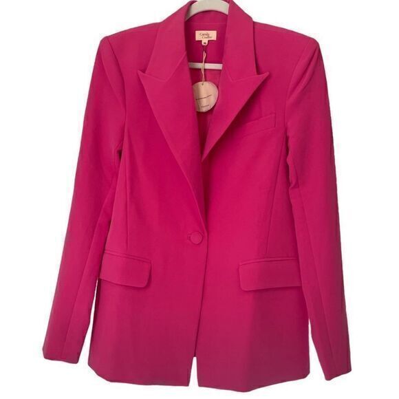Camila Coelho Revolve‎ Morena Blazer Fuschia Pink Extra Small - Picture 5 of 11